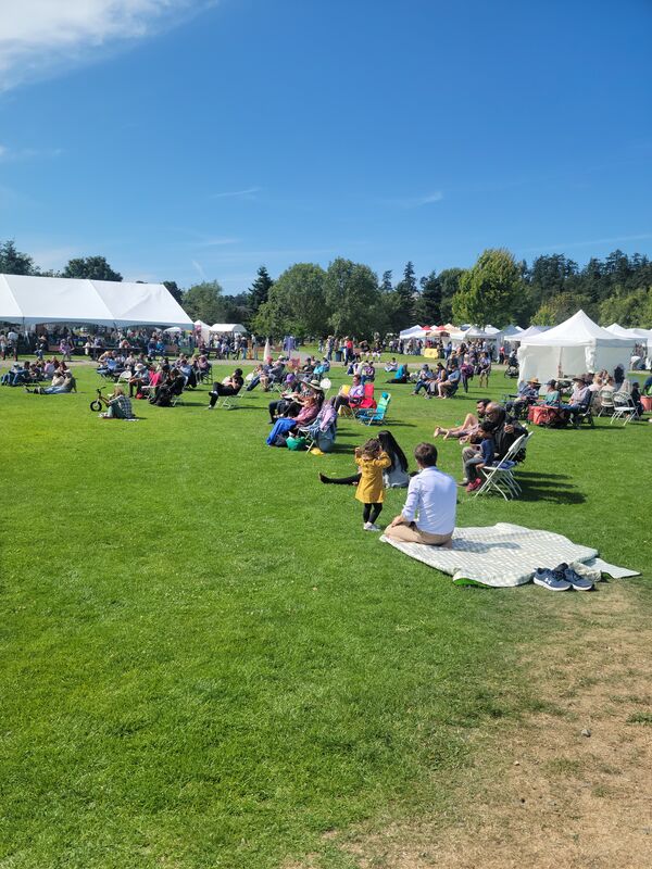 2025 Lavender Festival crowd at Carrie Blake Park